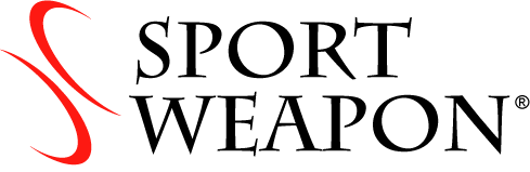 Sport Weapon registered logo with two curves and name.